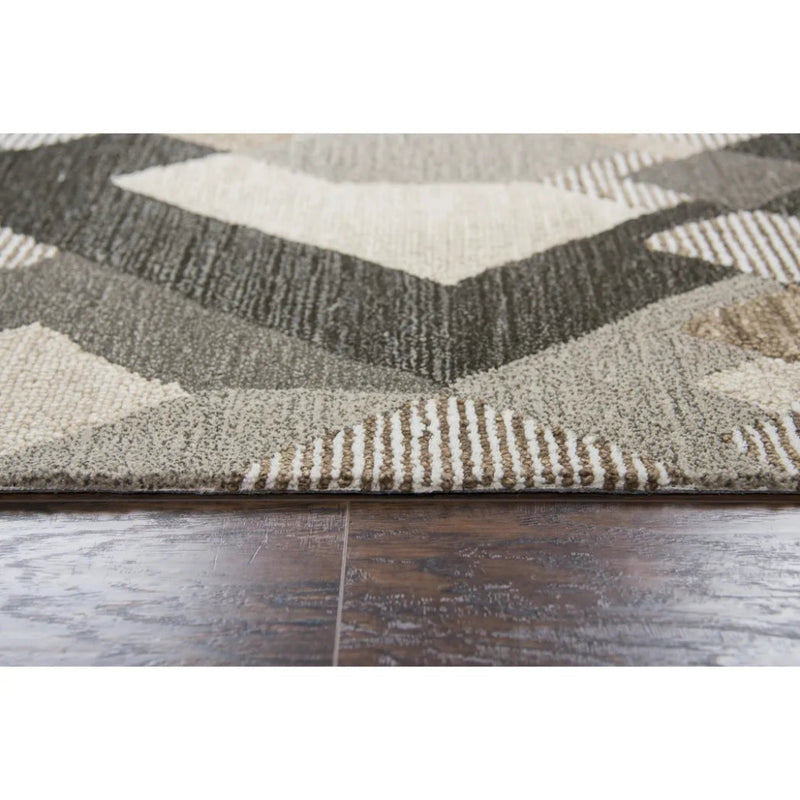 Bong Geometric Brown Large Area Rugs For Living Room - LOOMLAN - LOOMLAN - Area Rugs