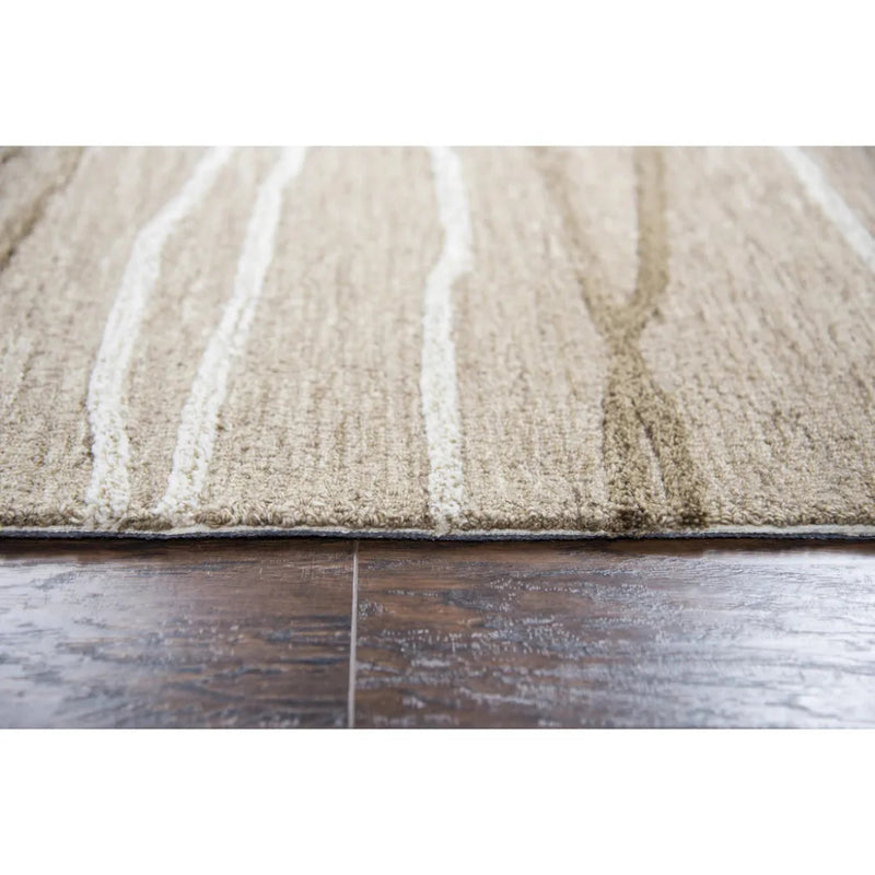 Boot Lines Beige Large Area Rugs For Living Room - LOOMLAN - LOOMLAN - Area Rugs