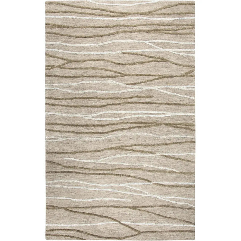 Boot Lines Beige Large Area Rugs For Living Room - LOOMLAN - LOOMLAN - Area Rugs