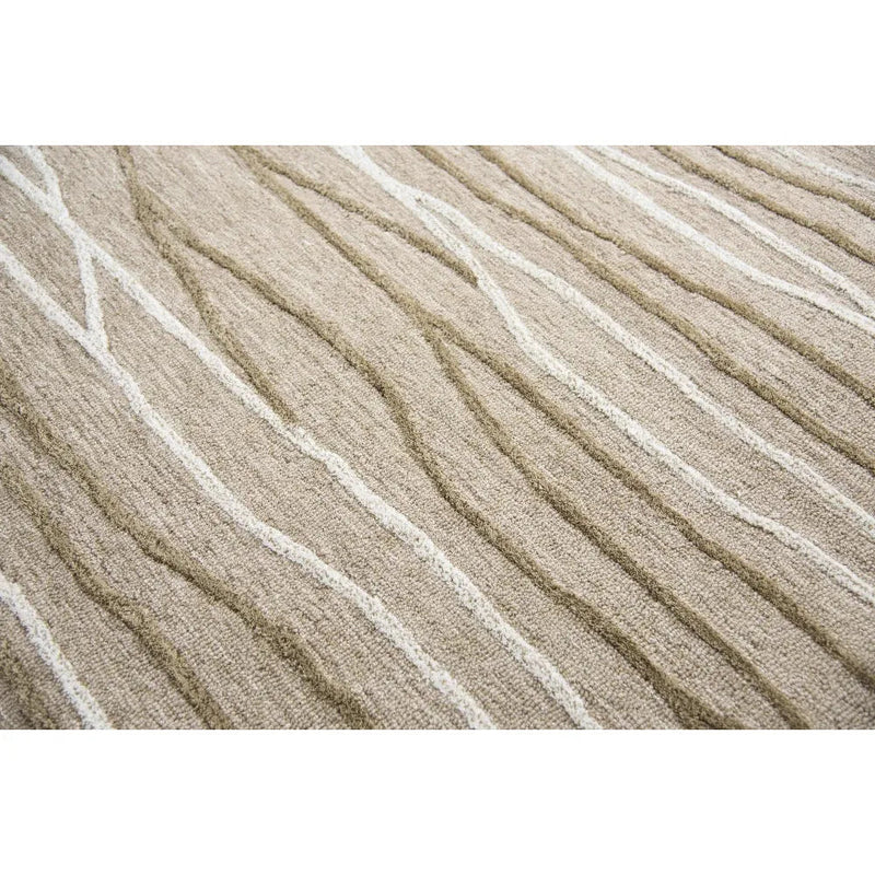 Boot Lines Beige Large Area Rugs For Living Room - LOOMLAN - LOOMLAN - Area Rugs