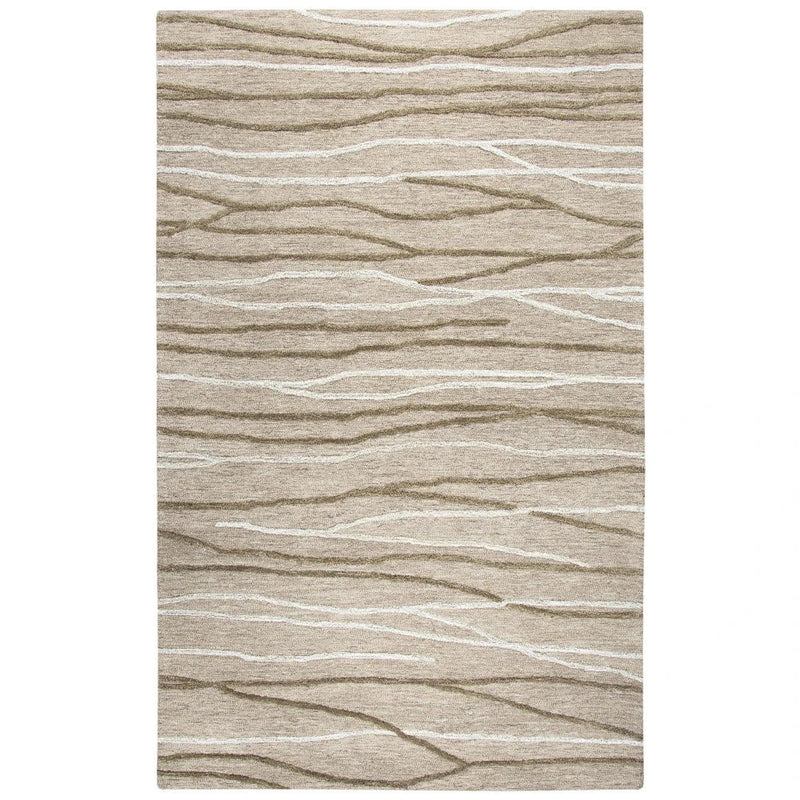 Boot Lines Beige Large Area Rugs For Living Room - LOOMLAN - LOOMLAN - Area Rugs