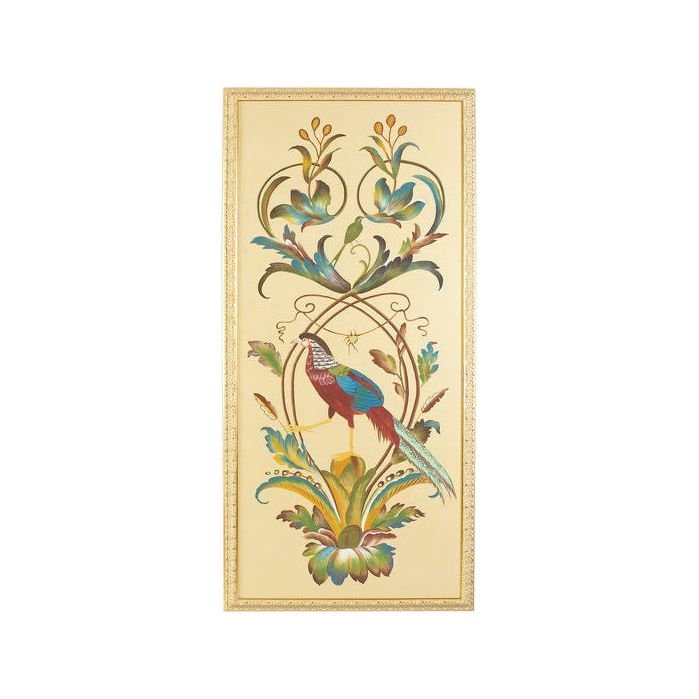 Borghese Bird Pnl Hand Painted Artwork - LOOMLAN - Chelsea House - Artwork