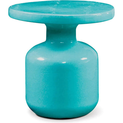 Bottle Accent Table - Aquamarine Outdoor End Table - LOOMLAN - Seasonal Living - Outdoor Side Tables