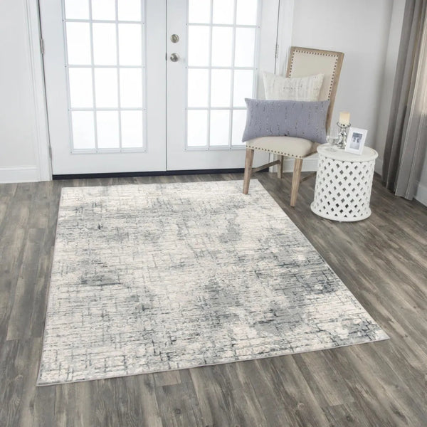 Bouc Abstract Gray Kitchen Hallway Runner Rug - LOOMLAN - LOOMLAN - Area Rugs