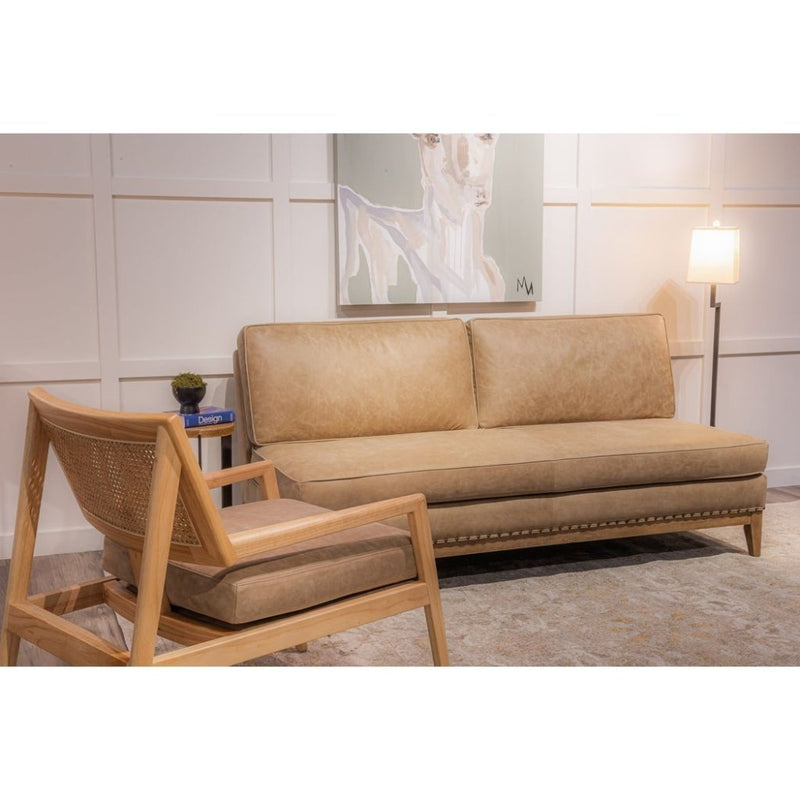 Bowery Leather Modern Comfort Loveseat - LOOMLAN - Olivia + Quinn - Sofas & Loveseats