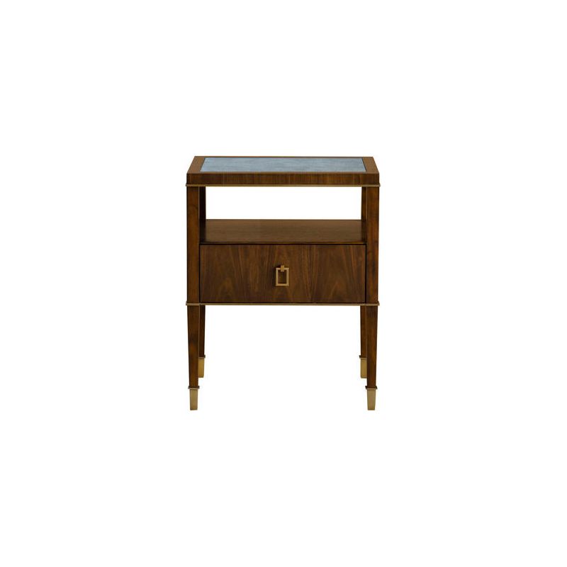 Brady Wooden Rectangular Bedside Table - LOOMLAN - Wildwood - Side Tables