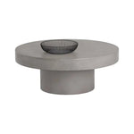 Brando Concrete Outdoor Round Coffee Table - LOOMLAN - SUNPAN - Outdoor Coffee Tables