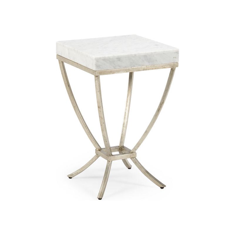 Brandon Wrought Iron Based Side Table - LOOMLAN - Chelsea House - Side Tables