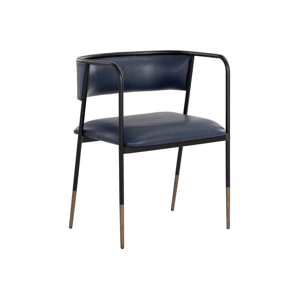 Brenan Leather Dining Armchair - LOOMLAN - SUNPAN - Dining Chairs