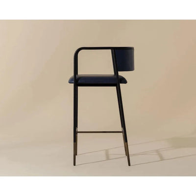 Brenan Leather Effortlessly Barstool - LOOMLAN - SUNPAN - Bar Stools