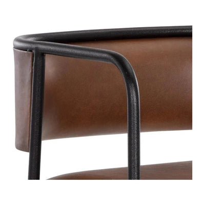 Brenan Leather Effortlessly Barstool - LOOMLAN - SUNPAN - Bar Stools