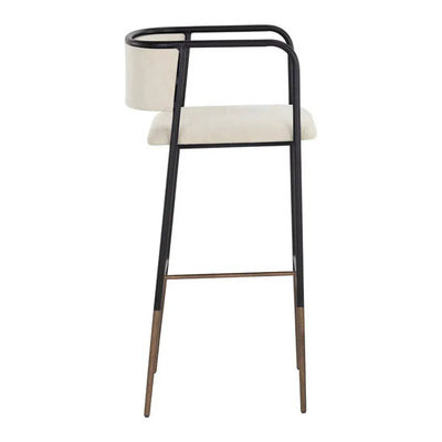 Brenan Leather Effortlessly Barstool - LOOMLAN - SUNPAN - Bar Stools