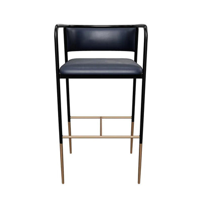 Brenan Leather Effortlessly Barstool - LOOMLAN - SUNPAN - Bar Stools