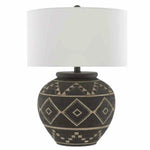 Brewed Latte Mole Black Tattoo Table Lamp - LOOMLAN - Currey & Co - Table Lamps