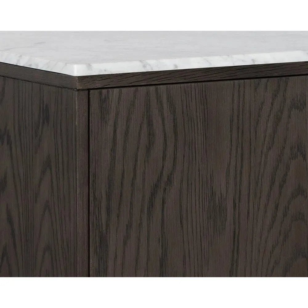 Briar Wooden Marble Top Sideboard - LOOMLAN - SUNPAN - Sideboards