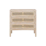 Bricee Sustainable Wood 3 Drawers Side Table - LOOMLAN - Artesia - Nightstands