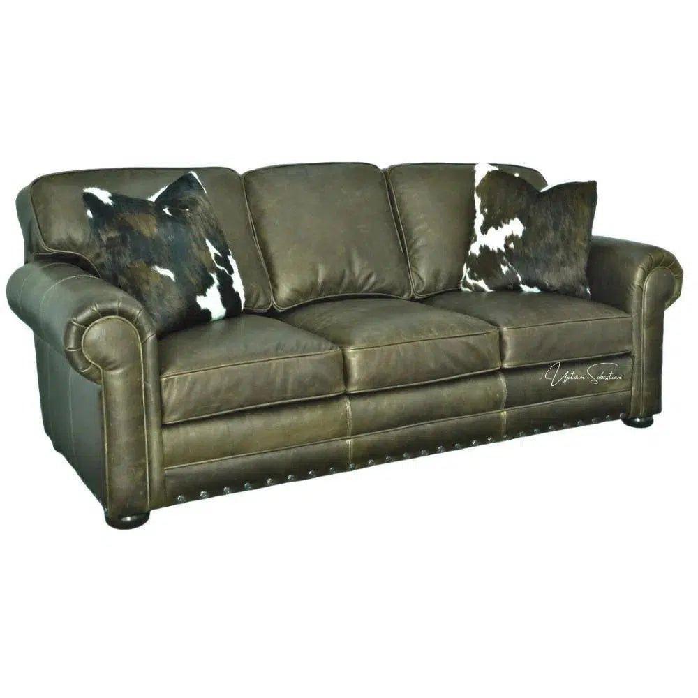 Bridge to - Brooklyn Style Hand Leather Couch - LOOMLAN - Uptown Sebastian - Sofas & Loveseats