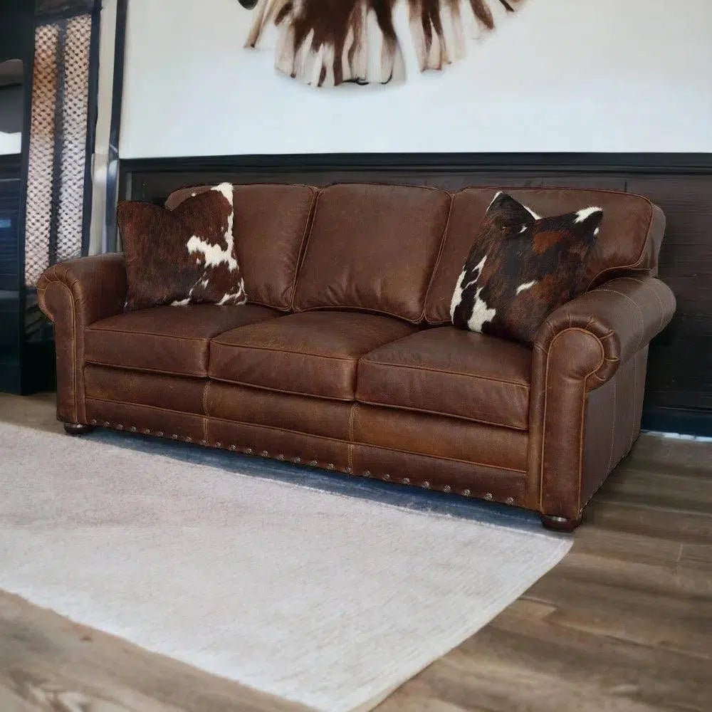 Bridge to - Brooklyn Style Hand Leather Couch - LOOMLAN - Uptown Sebastian - Sofas & Loveseats