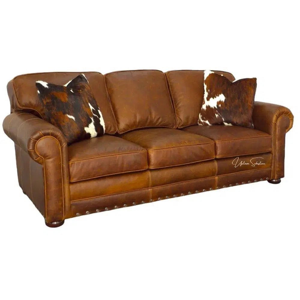 Bridge to - Brooklyn Style Hand Leather Couch - LOOMLAN - Uptown Sebastian - Sofas & Loveseats