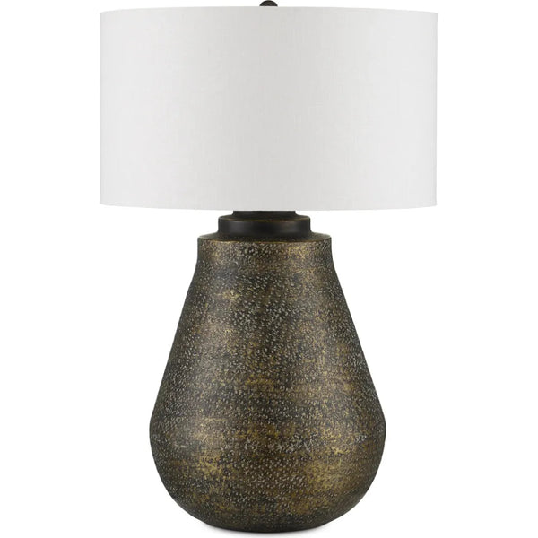 Brigadier Brass Table Lamp - LOOMLAN - Currey & Co - Table Lamps