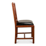 Brighton Bamboo Leather Dining Chair 2PC - LOOMLAN - Sarreid - Dining Chairs