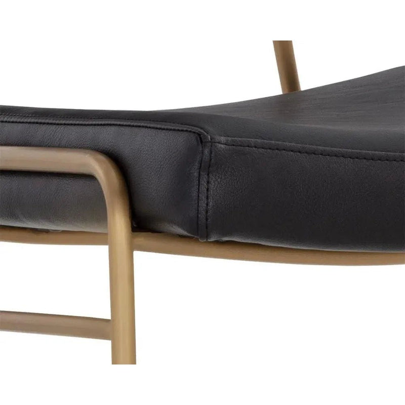 Brinley Leather Armless Dining Chair - LOOMLAN - SUNPAN - Dining Chairs