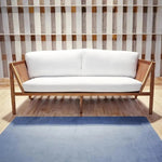 Brisbane Brown Wood Sofa - LOOMLAN - Artesia - Outdoor Sofas & Loveseats