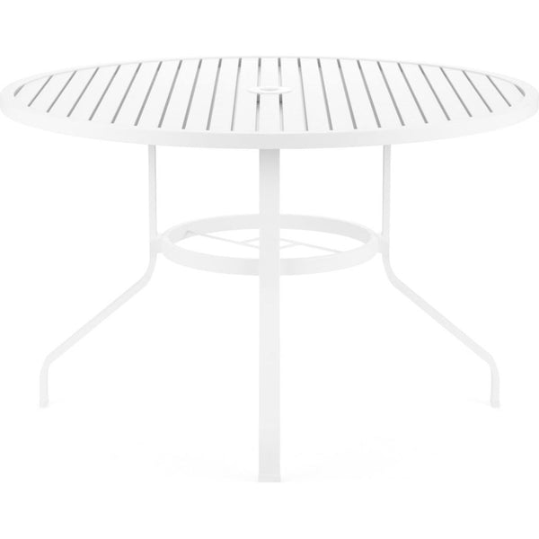 Bristol Aluminum Round Outdoor Dining Table - LOOMLAN - Sunset West - Outdoor Dining Tables