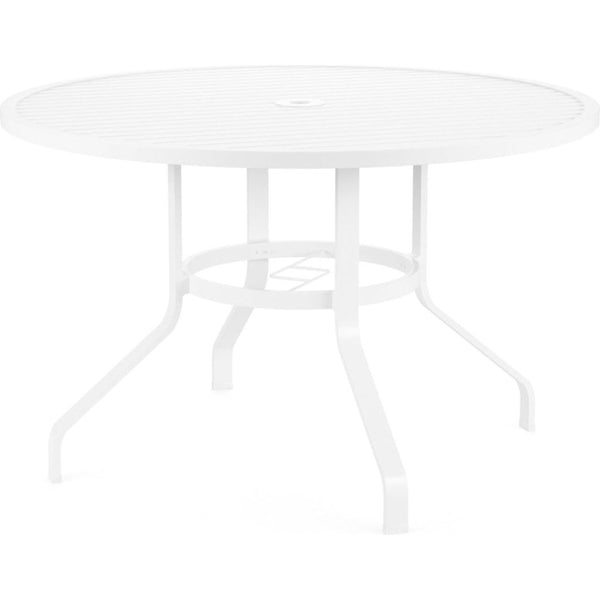 Bristol Aluminum Round Outdoor Dining Table - LOOMLAN - Sunset West - Outdoor Dining Tables