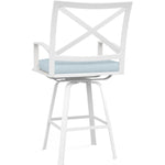 Bristol Sunbrella Swivel Outdoor Barstool - LOOMLAN - Sunset West - Outdoor Bar Stools