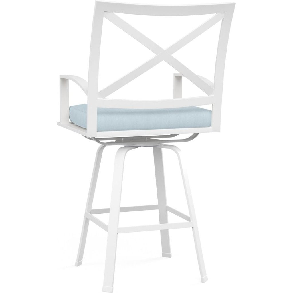 Bristol Sunbrella Swivel Outdoor Barstool - LOOMLAN - Sunset West - Outdoor Bar Stools