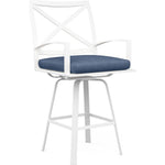 Bristol Sunbrella Swivel Outdoor Barstool - LOOMLAN - Sunset West - Outdoor Bar Stools