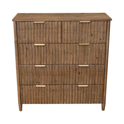 Britanica Modernd Wooden 5 Drawer Chest - LOOMLAN - LH Imports - Chests