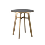 Bronx Bar Table Modern With Black Glass Top - LOOMLAN - SUNPAN - Bar Tables