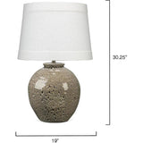 Brown Ceramic Vagabond Table Lamp - LOOMLAN - Jamie Young - Table Lamps