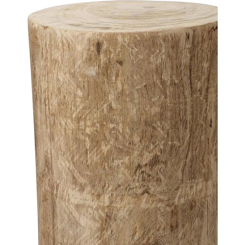 Brown Paulownia Wood Agave Mid Century Side Table - LOOMLAN - Jamie Young - Side Tables