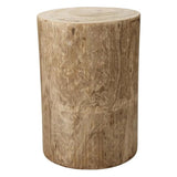 Brown Paulownia Wood Agave Mid Century Side Table - LOOMLAN - Jamie Young - Side Tables