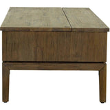 Brown Rectangle Coffee Table Lift & Storage - LOOMLAN - LH Imports - Coffee Tables