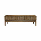 Brown Slim Console Table Drawers & Shelves - LOOMLAN - LH Imports - Console Tables