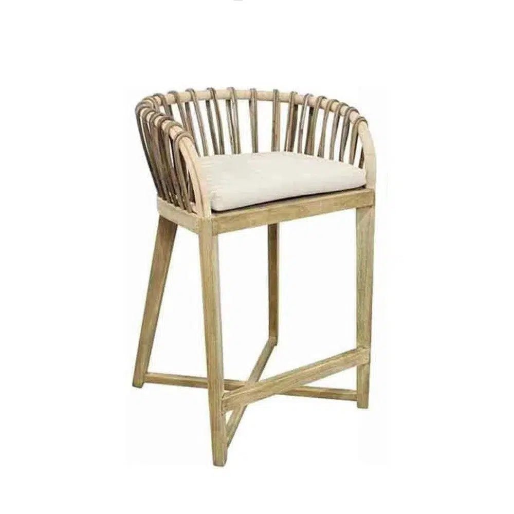 Brown Wood Strand Counter Stool - LOOMLAN - Artesia - Counter Stools