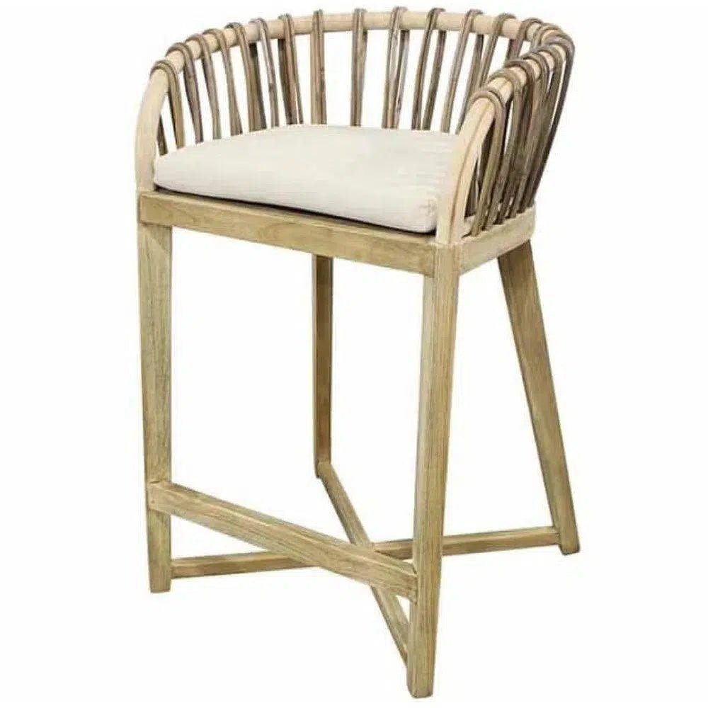 Brown Wood Strand Counter Stool - LOOMLAN - Artesia - Counter Stools