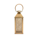 Brunching Handwoven Brown Cane Patio Lantern - LOOMLAN - Wildwood - Lanterns