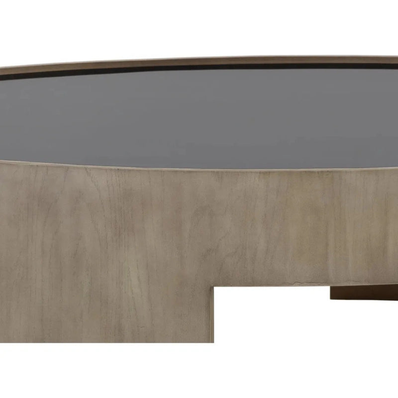 Brunetto Wooden Large Round Coffee Table - LOOMLAN - SUNPAN - Coffee Tables