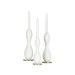 Brunswick Resin Design Candleholder (Set Of 3) - LOOMLAN - Wildwood - Candle Holders