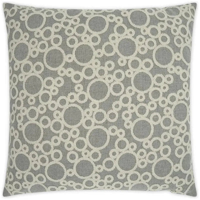 Bubbles Grey Throw Pillow With Insert - LOOMLAN - D.V. Kap - Throw Pillows