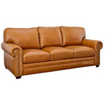 Buckaroos Welcome! Leather Couch Built USA - LOOMLAN - Uptown Sebastian - Sofas & Loveseats