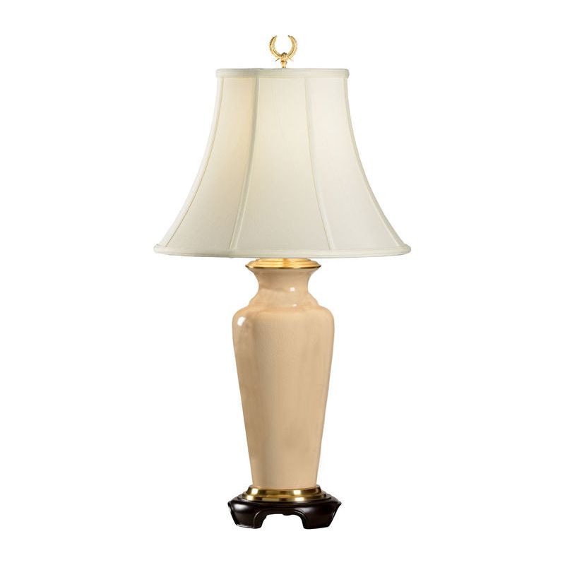 Buff Crackle Hand - Glazed Porcelain Table Lamp - LOOMLAN - Wildwood - Table Lamps