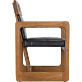 Buraco Arm Chair, Teak - LOOMLAN - Noir - Accent Chairs