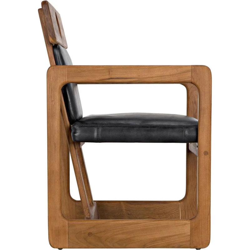 Buraco Arm Chair, Teak - LOOMLAN - Noir - Accent Chairs