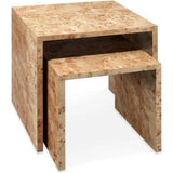 Burl Wood Natural Bedford Nesting Tables 2PC - LOOMLAN - Jamie Young - Side Tables